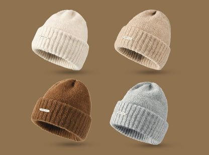 Plain Knit Casual Beanie