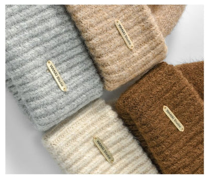 Plain Knit Casual Beanie