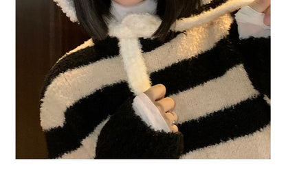 Bear Ear Chenille Bonnet Hat