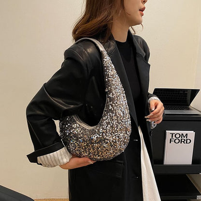 Sequined Shoulder Bag