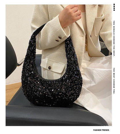 Sequined Shoulder Bag