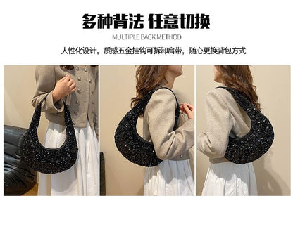 Sequined Shoulder Bag
