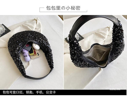 Sequined Shoulder Bag
