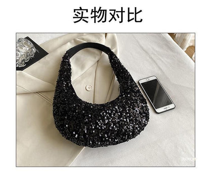 Sequined Shoulder Bag
