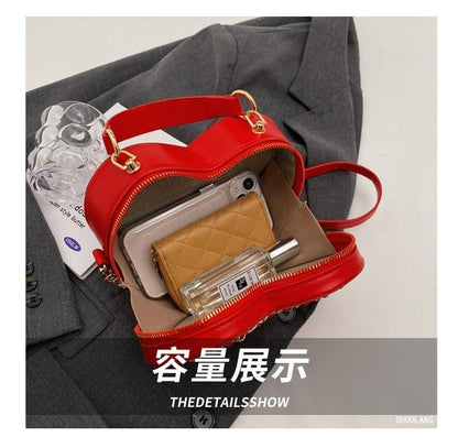 Heart Chained Crossbody Bag