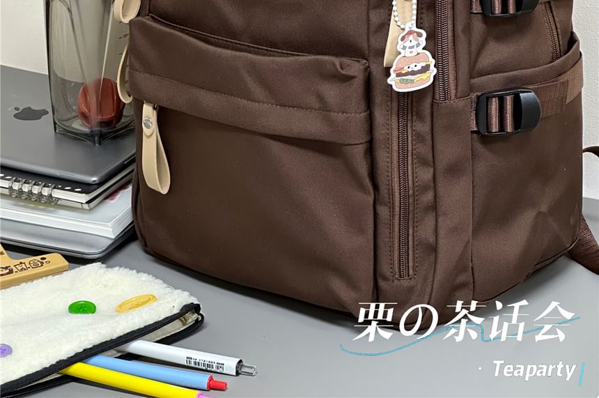 Lettering Label Applique Laptop Backpack / Charm / Set