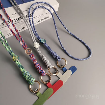 Woven Cord Phone Lanyard with Lanyard Pad