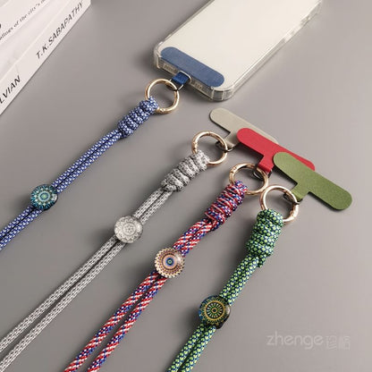 Woven Cord Phone Lanyard with Lanyard Pad