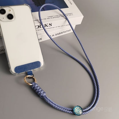 Woven Cord Phone Lanyard with Lanyard Pad