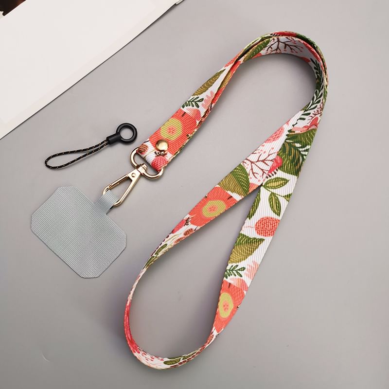 Print Canvas Phone Lanyard with Lanyard Pad