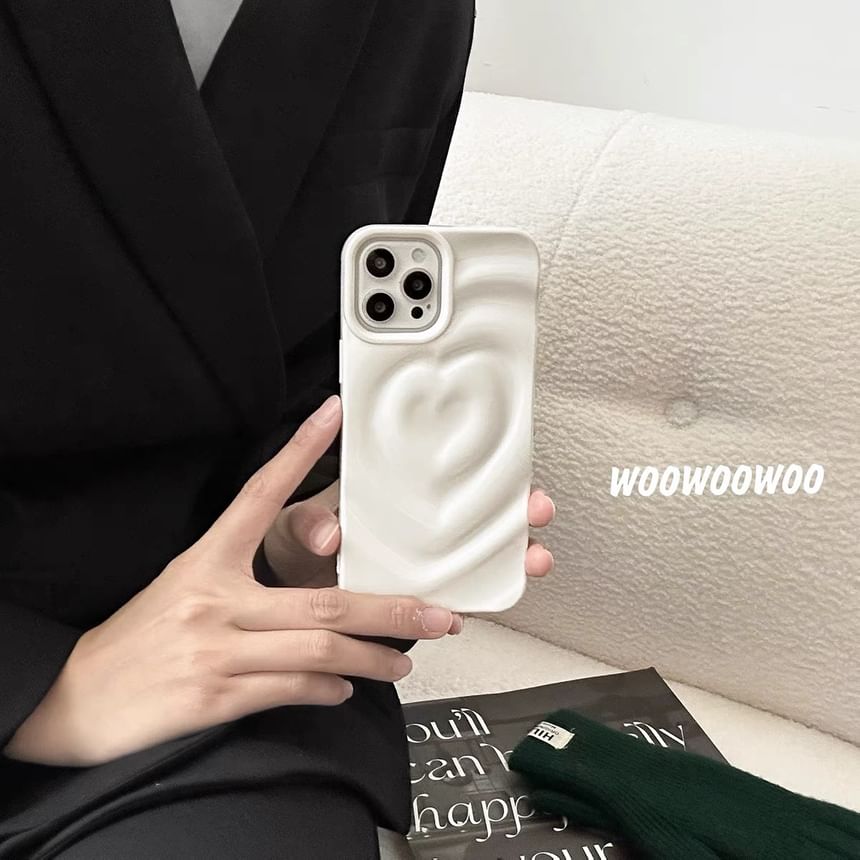 Textured Case Phone Heart