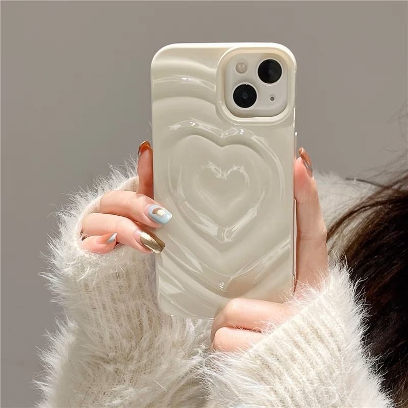 Textured Case Phone Heart