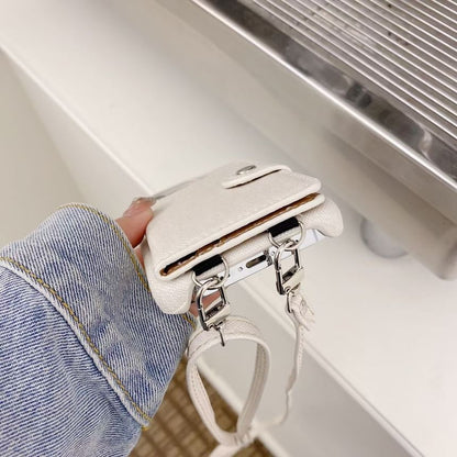 Denim Card Holder Lanyard Phone Case