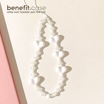 Heart Bead Phone Strap