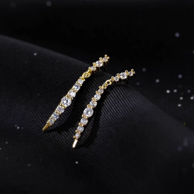 Rhinestone Threader Earring