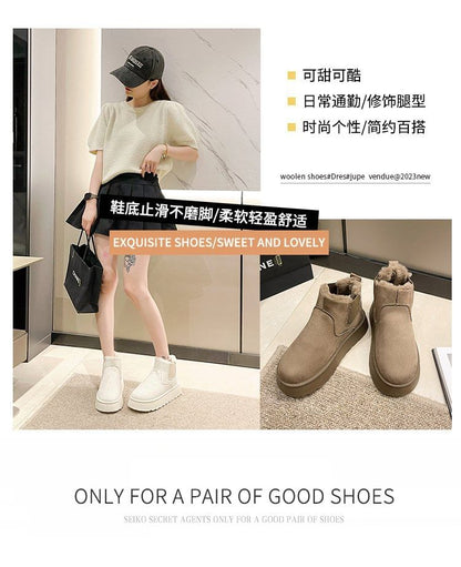 Platform Short Snow Boots