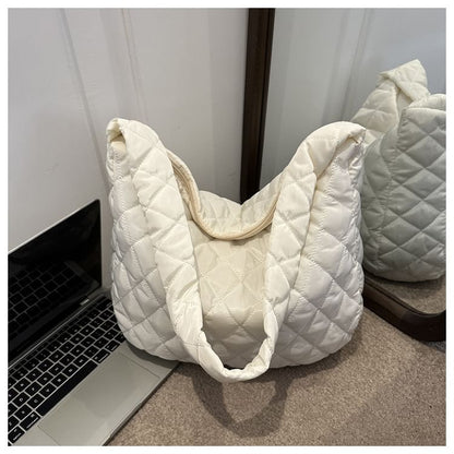 Plain Quilted Crossbody Bag