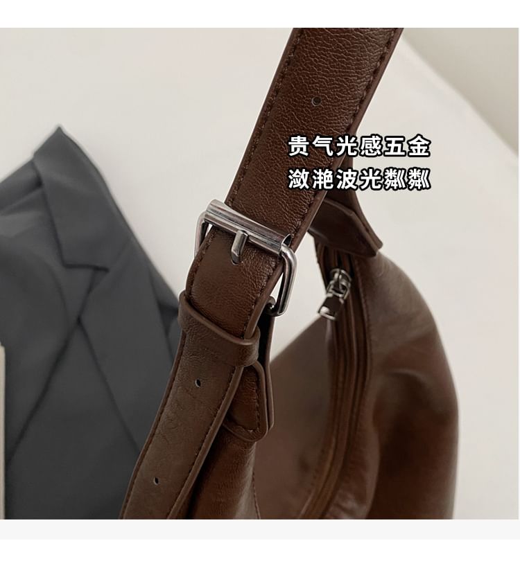 Bag Leather Faux Tote Plain