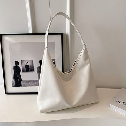 Bag Plain Faux Leather Tote