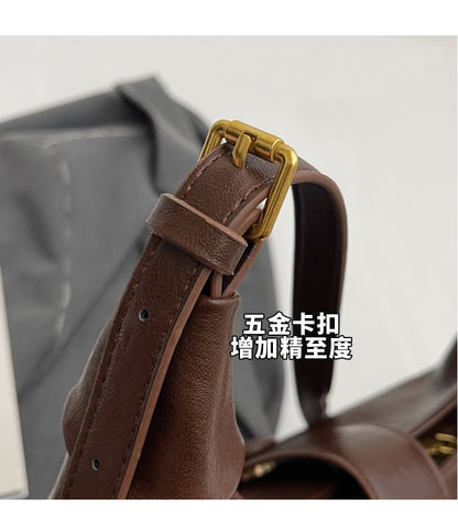 Tote Leather Bag Faux Plain