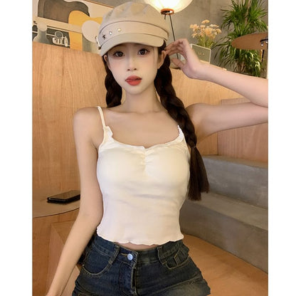 Schlichtes Camisole-Top mit U-Ausschnitt