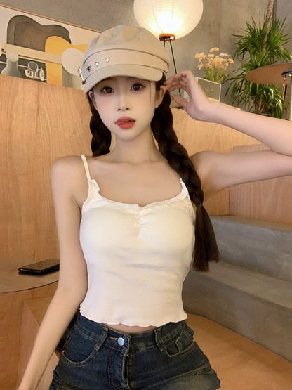 Schlichtes Camisole-Top mit U-Ausschnitt