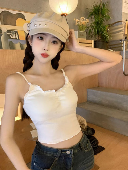 Schlichtes Camisole-Top mit U-Ausschnitt