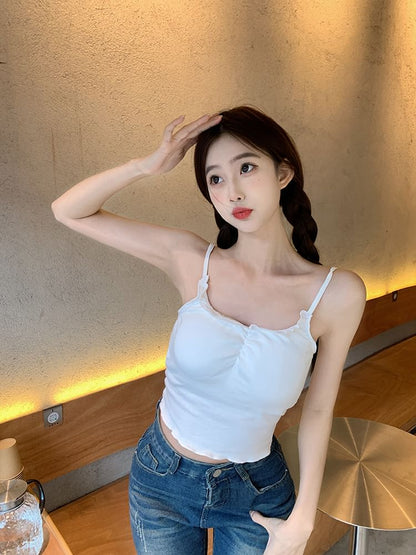 Schlichtes Camisole-Top mit U-Ausschnitt