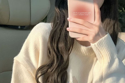 Pullover mit Rundhalsausschnitt und Schriftzug