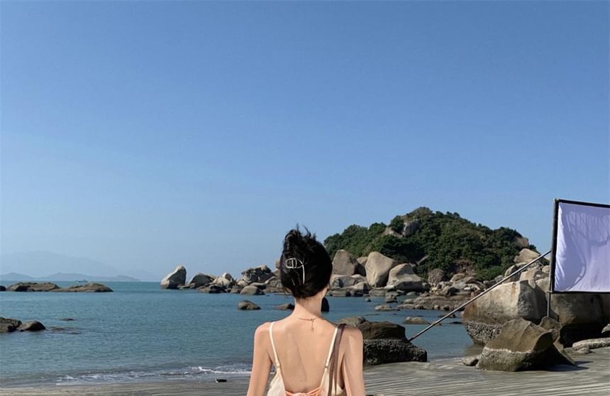 Spaghetti Strap Print Maxi A-Line Dress