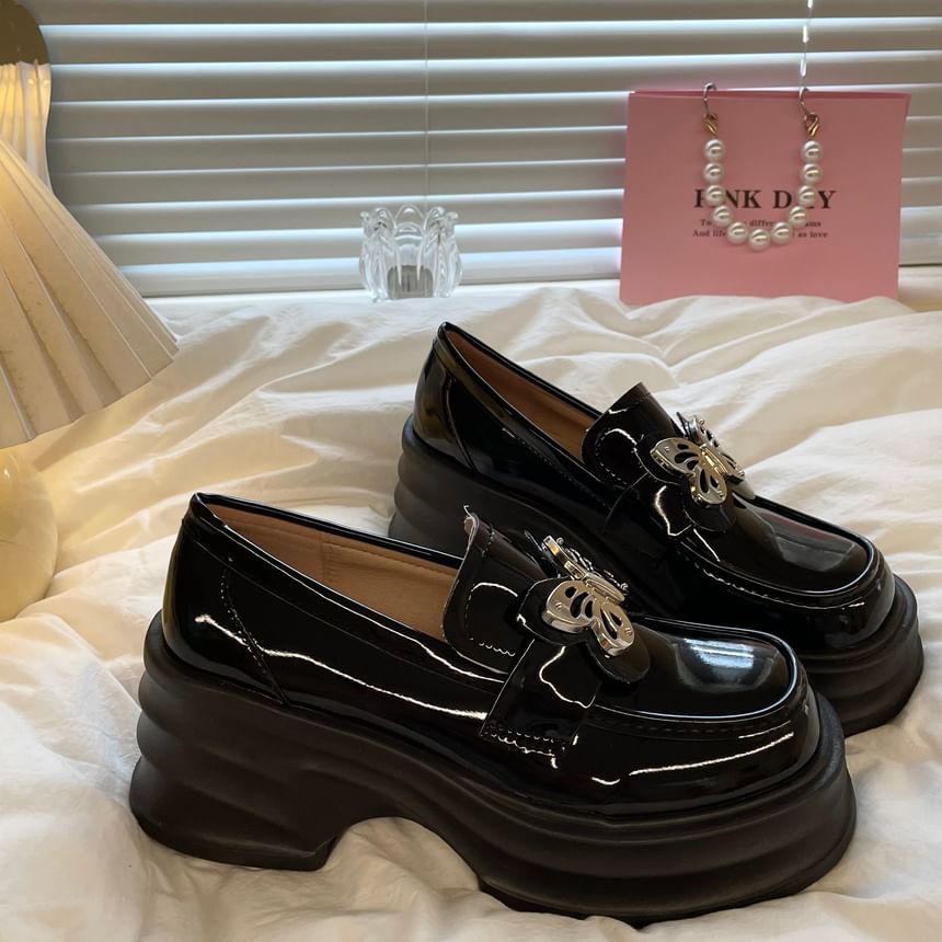 Platform Butterfly Loafers