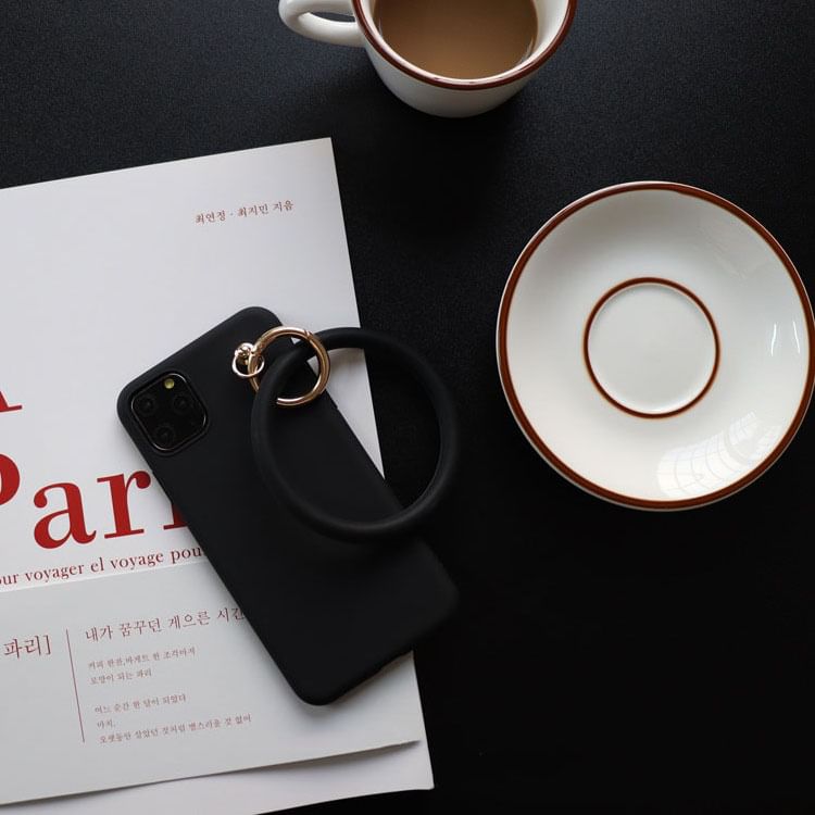 Plain Charm Phone Case Hoop