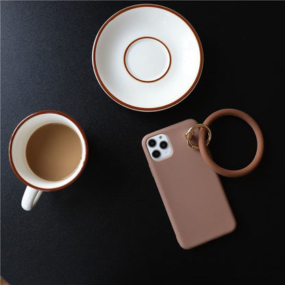Plain Charm Phone Case Hoop