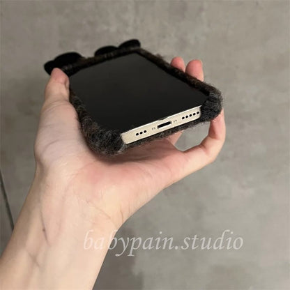 Bow Floral Phone Case Chenille