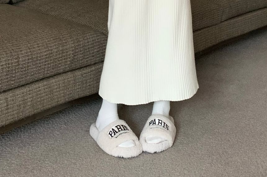 Ribbed Knit Maxi Pencil Skirt with High Rise