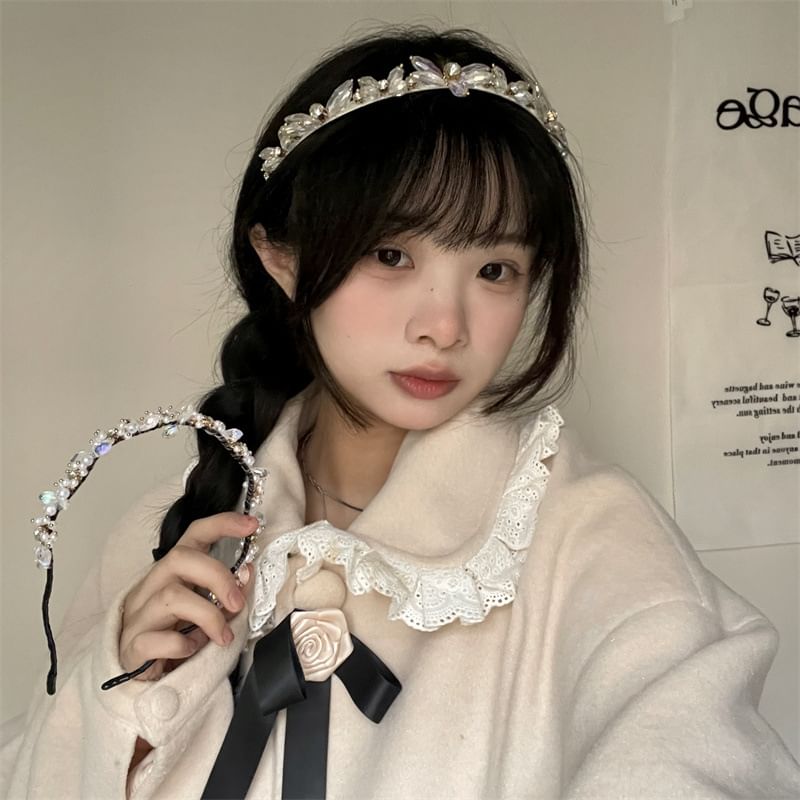 Faux Crystal Rhinestone Headband