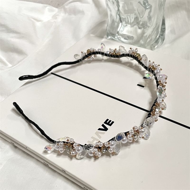 Faux Crystal Rhinestone Headband