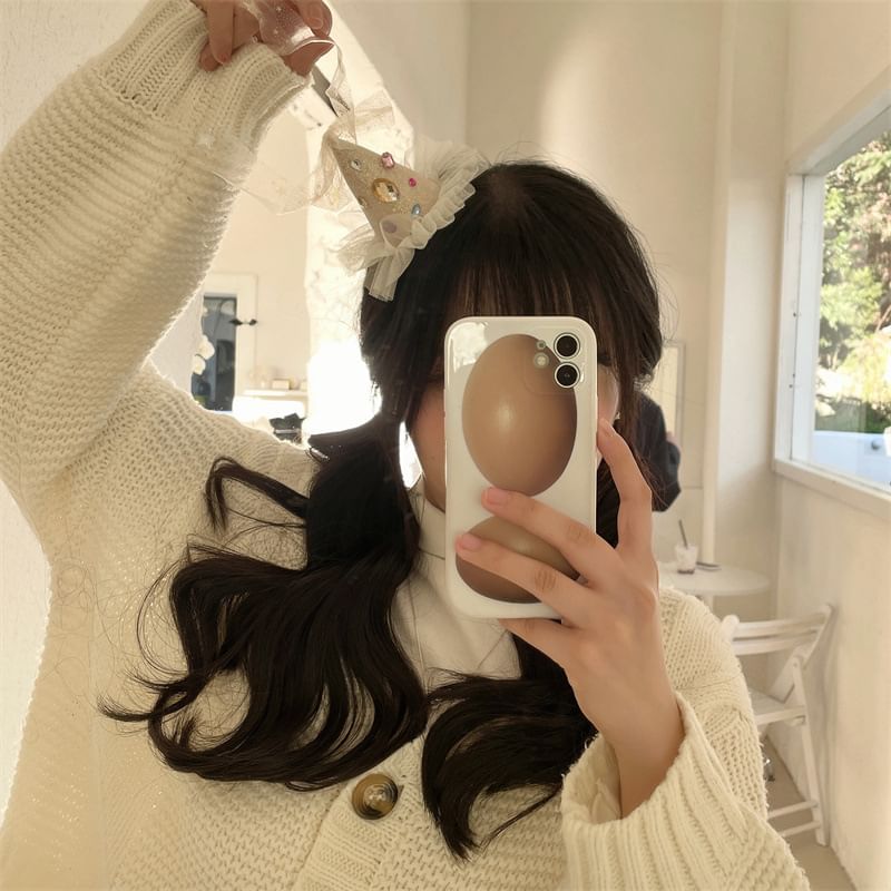 Rhinestone Mesh Party Hat Hair Clip