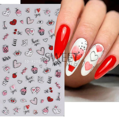 Nail Art Stickers (Various Designs)