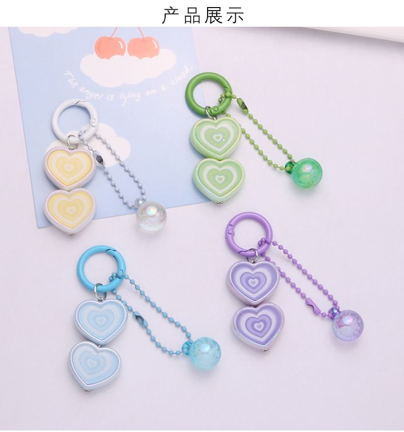 Heart Bag Charm Keyring