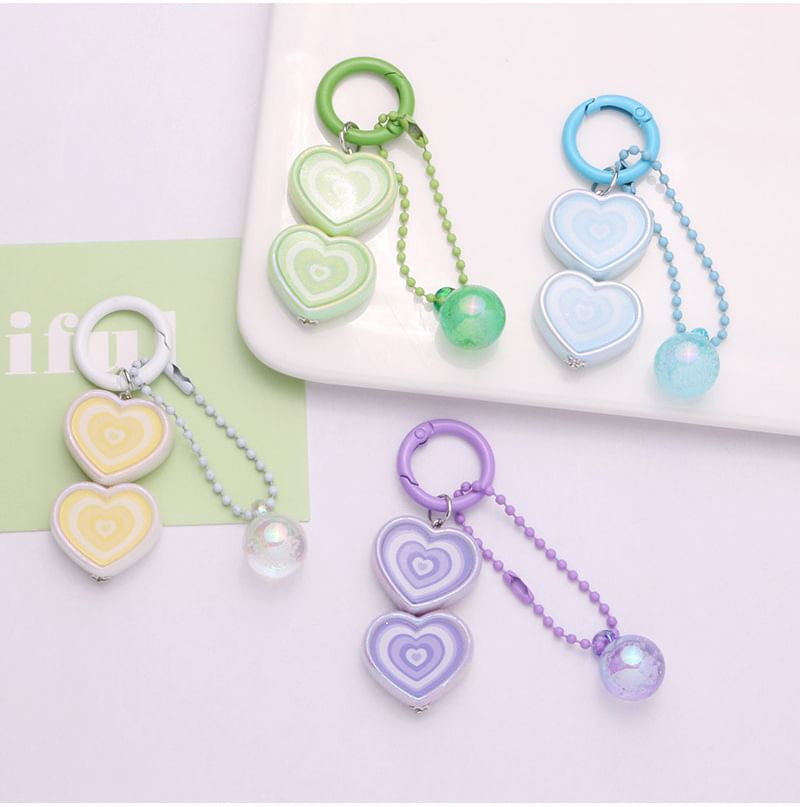 Heart Bag Charm Keyring