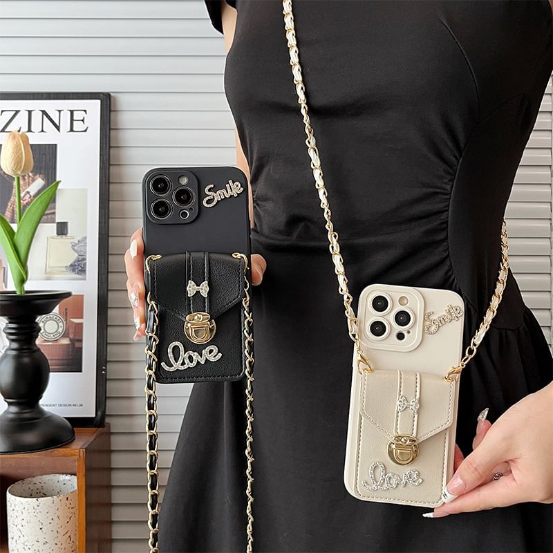 Case Phone Lettering Holder Card