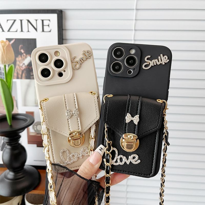 Case Phone Lettering Holder Card