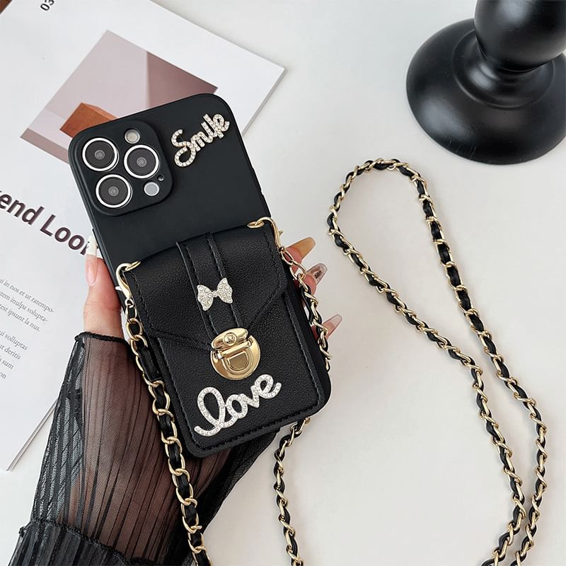 Case Phone Lettering Holder Card