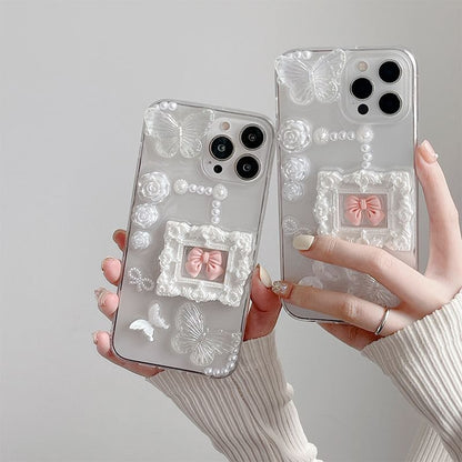 Floral Case Bow Phone