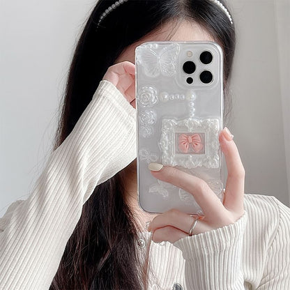 Floral Case Bow Phone
