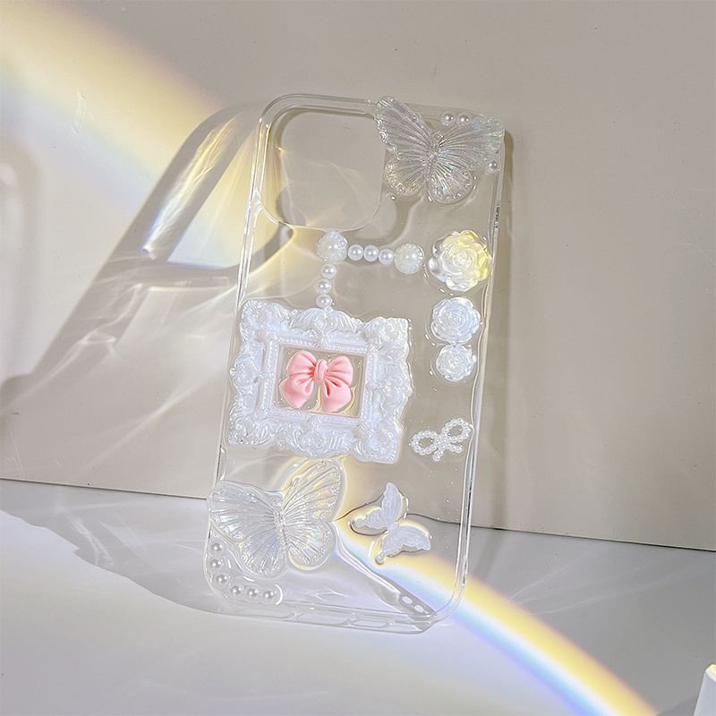 Floral Case Bow Phone