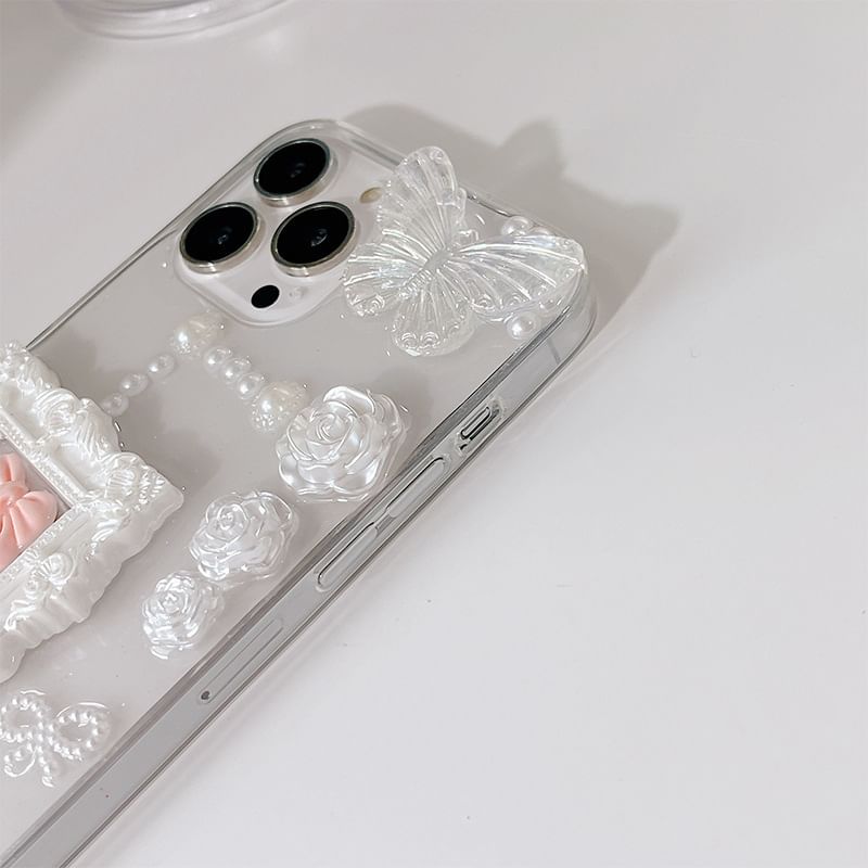 Floral Case Bow Phone