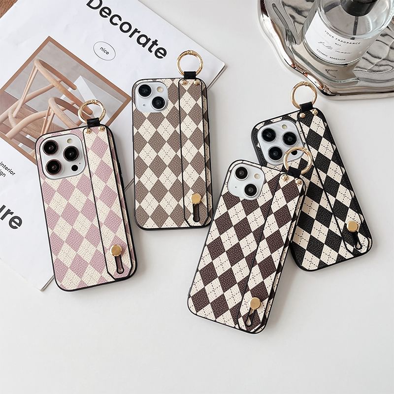 Argyle Strap Phone Case