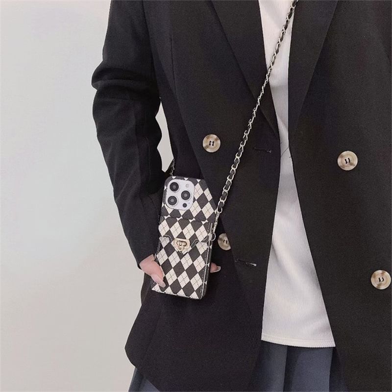 Lanyard Argyle Case Phone